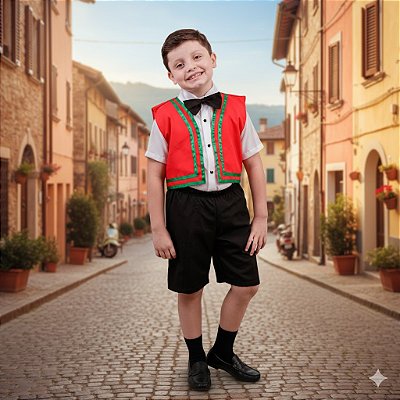Fantasia Infantil Italiano Curto Leg