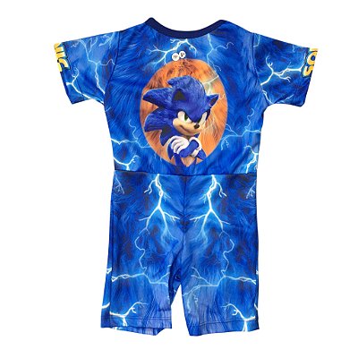 Fantasia Infantil Macacão Curto Sonic (A115)