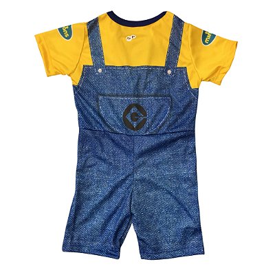 Fantasia Infantil Macacão Curto Minions