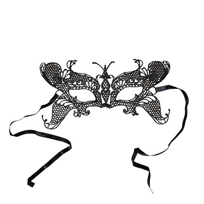 Máscara Rendada Borboleta Antenas