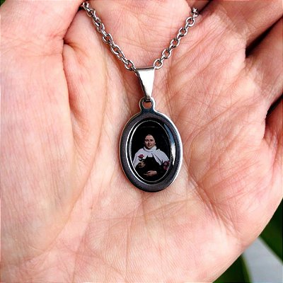 Corrente Feminina  com Medalha de Santa Teresinha do Menino Jesus em Aço Inox