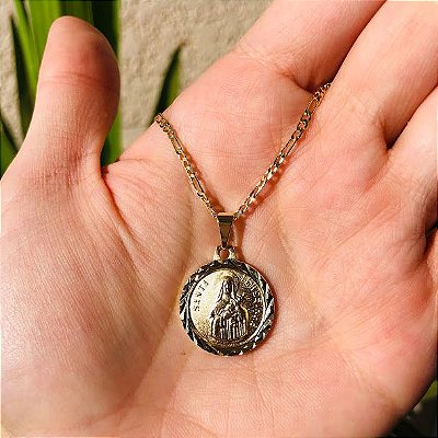 Corrente Masculina com Medalha Santa Teresinha do Menino Jesus