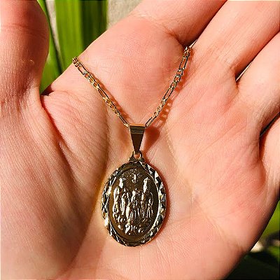 Corrente Masculina com Medalha Divino Pai Eterno