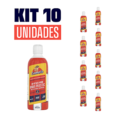 Kit 10 unidades - Revitalizador de Plásticos Baba Plastic 500ml