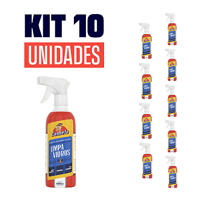 Kit 10 Unidades - Limpa Vidros do Camelo 500ml