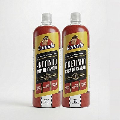 KIT 2 Pretinho Baba de Camelo 1L com Desconto