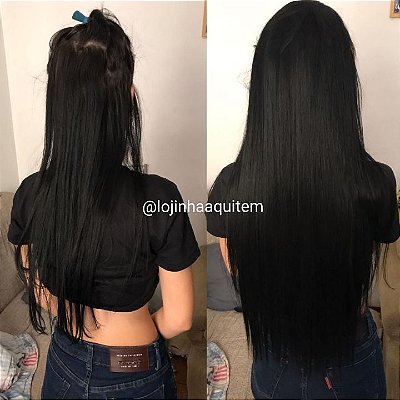 aplique tic tac liso PRETO 60 cm