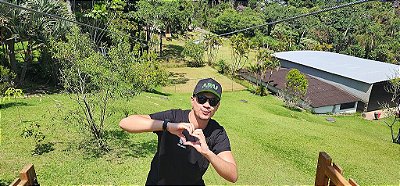 Boné estilo Trucker | Preto com ARU verde limão