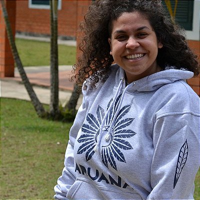 Moletom Canguru | Cinza Mescla com Azul Marinho