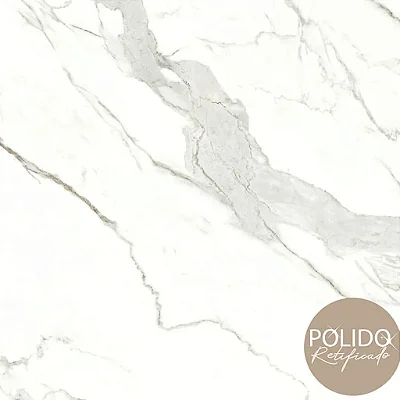 Piso Semi Gres 66X66 Retificado Statuario Mate (Ld) Cx2,18