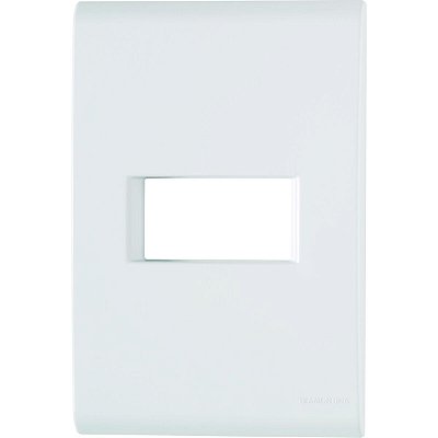 Placa Liz Branco 4X2 1P Vertical Tramontina - Conibase Home Center