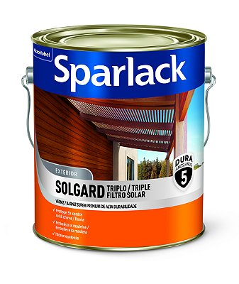 Verniz Solgard Triplo Filtro Solar Brilhante Natural 3,6L Coral