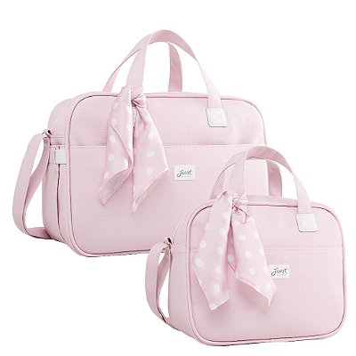 Bolsa Maternidade e Frasqueira Térmica Candy Rosa