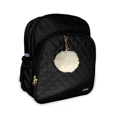 Mochila Maternidade Pérola Preto