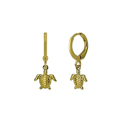 Argolinha Tartaruga Banhado a Ouro 18K
