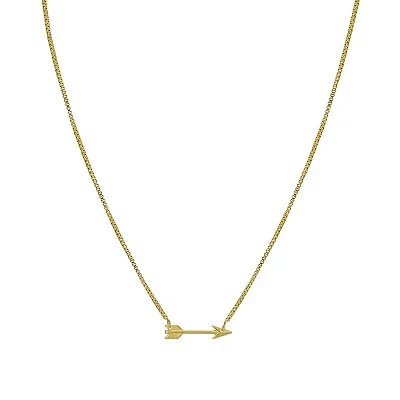 Colar Flecha Banhado a Ouro 18k