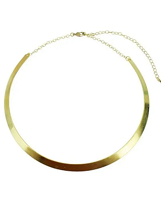 Colar Aro Rígido Banhado no Ouro 18k