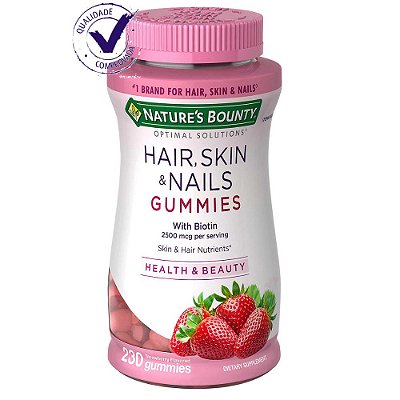 Colágeno Hair, skin and Nails em cápsulas - Nature's Bounty
