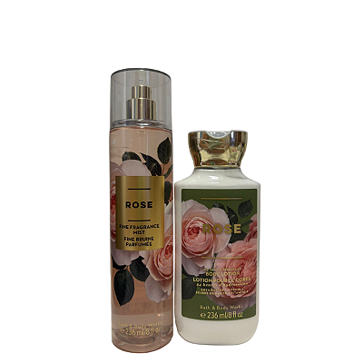Kit ROSE Body Lotion + Body Splash Bath & Body Works