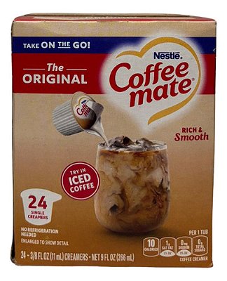 Coffee Mate - Individual - Creme Líquido Para Café - 24u
