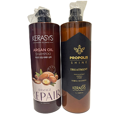 Kerasys - Argan Oil Shampoo + Propolis Shine Tratamento 1000ml