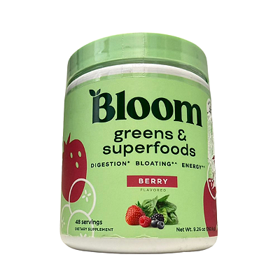 Bloom Nutrition Greens & Superfoods, Berry 48 SERVINGS