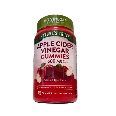 Gomas de Vinagre de Sidra de Maçã, Maçã, 75 Gomas - Nature's Truth