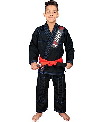 Kimono BJJ INFANTIL - linha Brim cor Preto