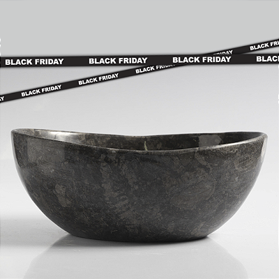 Cuba de Mármore Vulcânico Black Polida