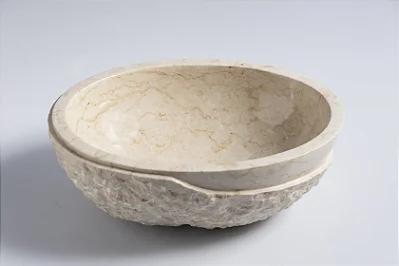 Cuba de Mármore Vulcânico Cream Athenas