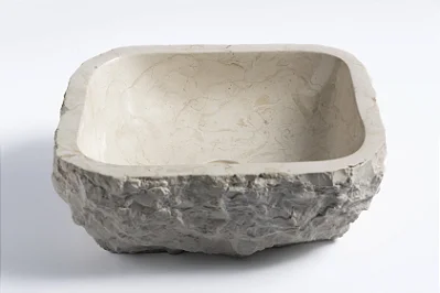 Cuba de Mármore Vulcânico Cream Square Tavarua S