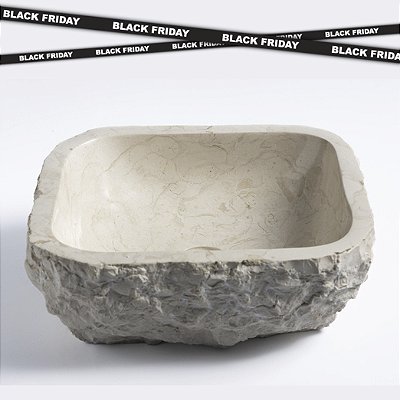 Cuba de Mármore Vulcânico Cream Square Tavarua S