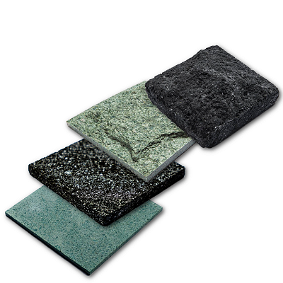 Kit Amostras Hitam e Hijau – 4 peças 10x10 cm