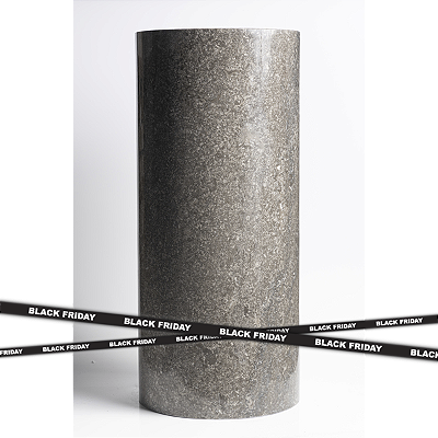 Cuba Pedestal Black Polida - 40x40x90cm