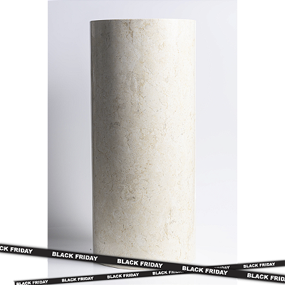Cuba Pedestal Cream Polida - 40x40x90cm