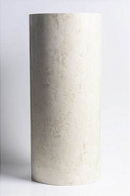 Cuba Pedestal Cream Polida - 40x40x90cm