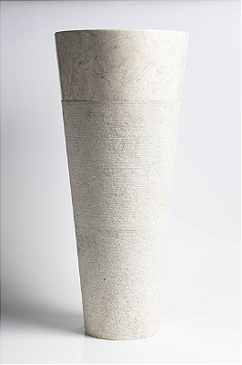 Cuba Pedestal Cream Slim Lines - 40x40x90cm