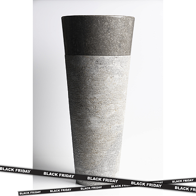 Cuba Pedestal Black Slim Lines - 40x40x90cm