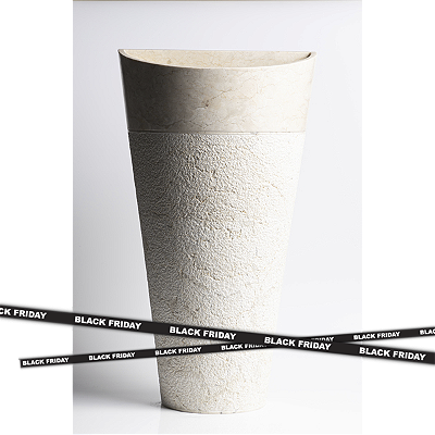 Cuba Pedestal Cream Hammer - 50x28x90cm