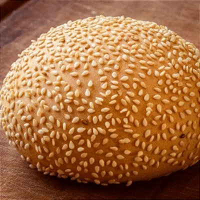 Pão de hambúrguer com gergelim 60g - 04 unidades