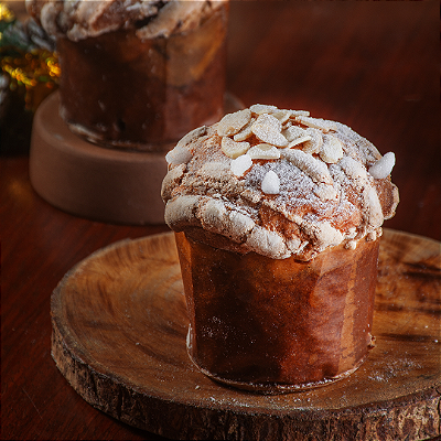 Mini Panetone Gourmet de Chocolate Meio Amargo com Laranja Cristalizada 100g