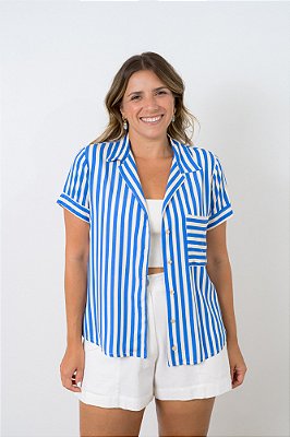 Camisa Bolso Listra Riviera