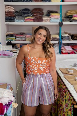 Top camadas Floral