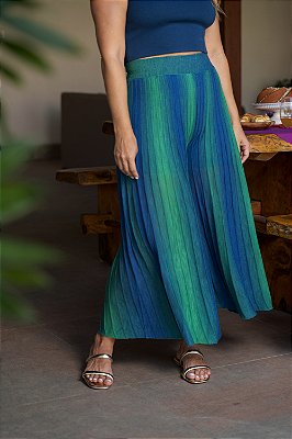 calça plissada tiedye
