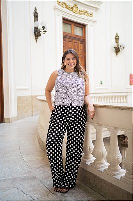 Pantalona Elástico Poá