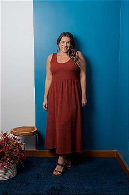 Vestido Longuete Textura