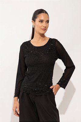 BLUSA TULE CAVIAR