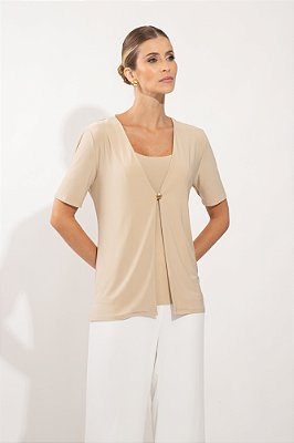 BLUSA MARI CAQUI