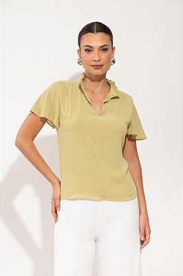 BLUSA CLAUDE PISTACHE