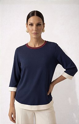 BLUSA PEG MARINHO